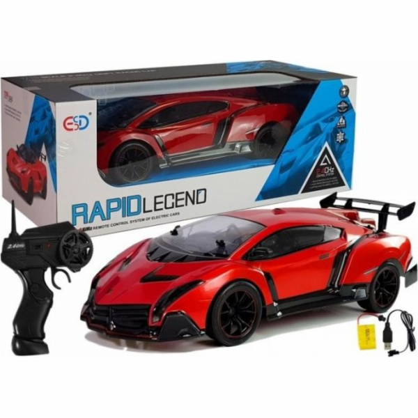 Sportovní auto na dálkové ovládání Lean Sport 1:10 Red R/C