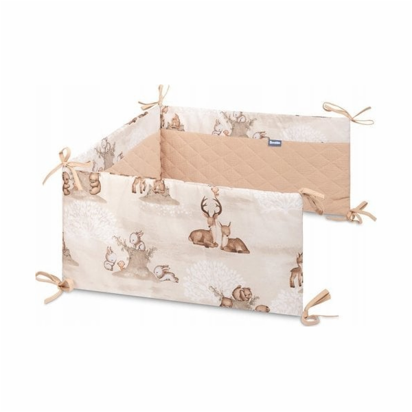 Sensillo Chránič do postýlky mušelínový háj hnědý