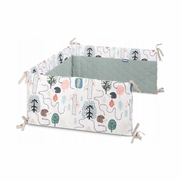 Sensillo Chránič do postýlky mušelín ježek smaragd