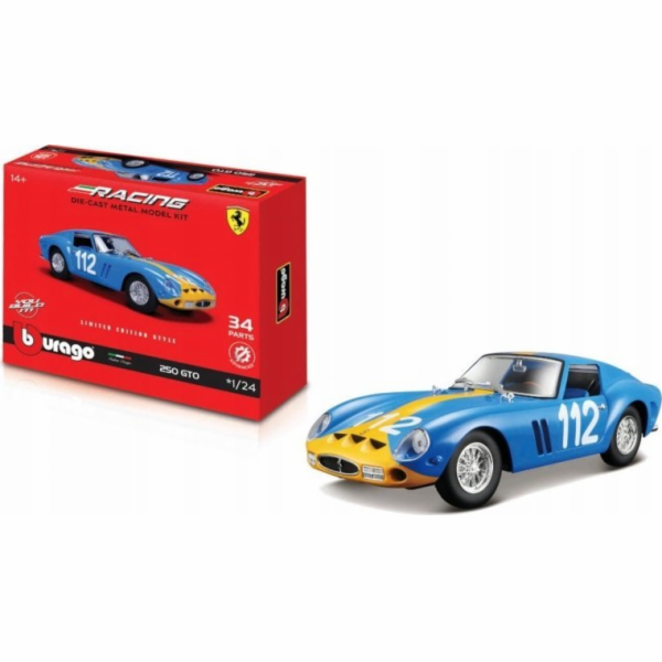 Bburago BBU 1:24 Ferrari Racing ModelKit 250 GTOBlue 26581