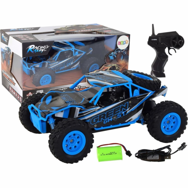 LeanToys dálkově ovládané terénní auto R/C 1:24 modré