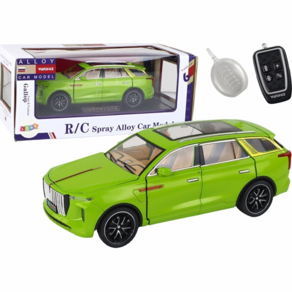 LeanToys Aluminium RC Car Model 1:24 C Barva Zelená
