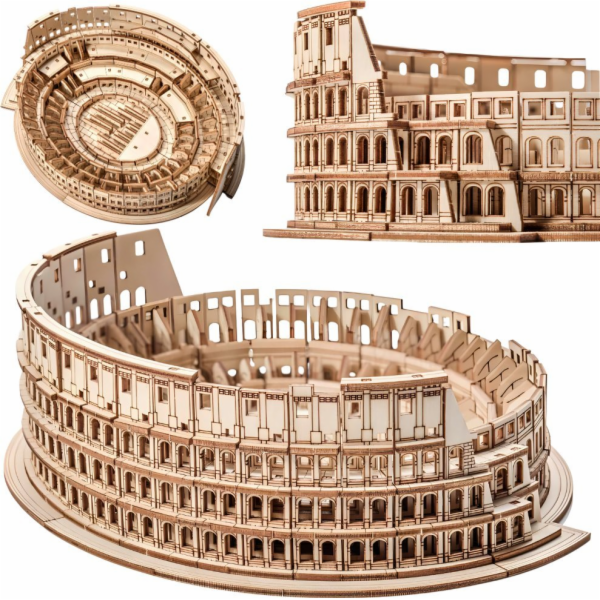 Malý příběh Malý příběh Dřevěné puzzle 3D model - Koloseum