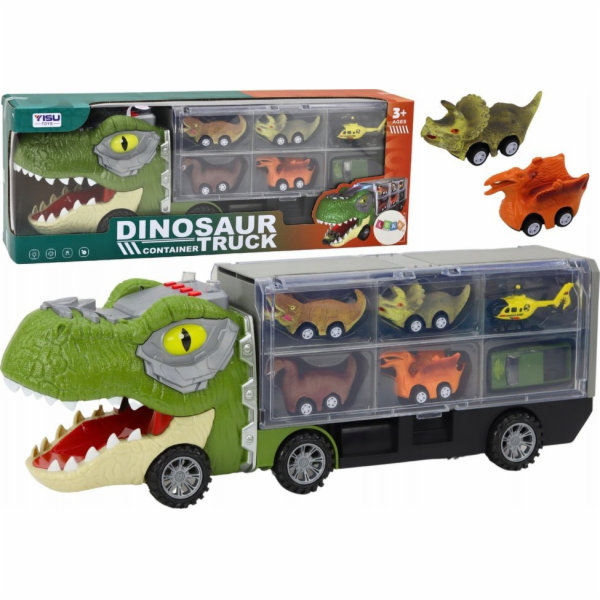 LeanToys Dinosaur Truck Transport Springs 6ks Lights Soun...