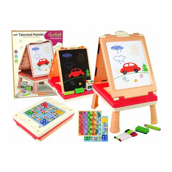 LeanToys 3v1 multifunkční oboustranný stolní stolní herní...