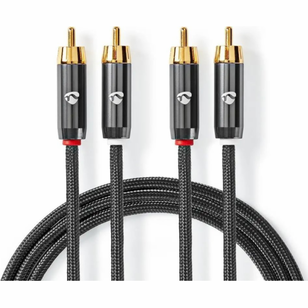 Nedis Kabel Nedis Profigold 2x RCA (cinch) 5m