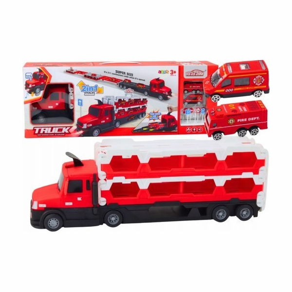 LeanToys Lora Odtahovka Závodní dráha 2v1 Světla Zvuky Zn...