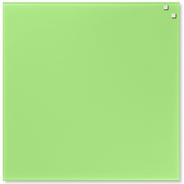 NAGA Skleněná magnetická tabule světle zelená 45x45 cm (1...