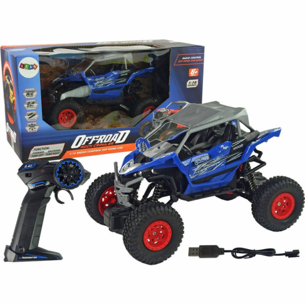 Lean Sport Off-Road Car dálkově ovládané 2,4 GHz 1:16 modrá