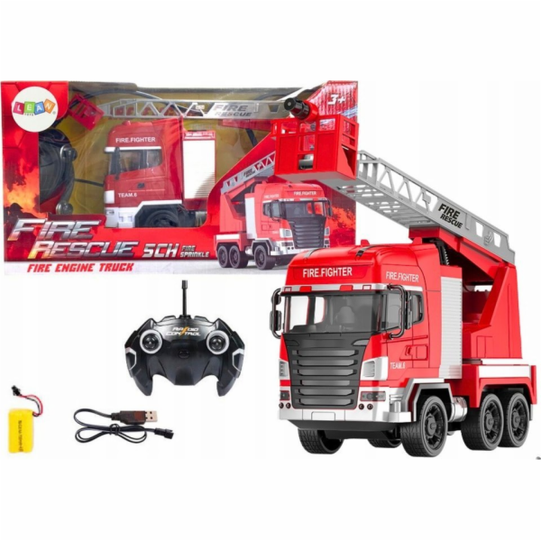Hasičské auto LeanToys s dálkovým ovládáním výložníku RC ...