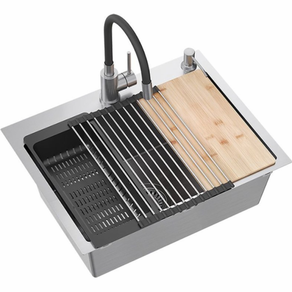 Quadron dřez Ocelový dřez LUKE 110 WORKSTATION Kartáčovan...