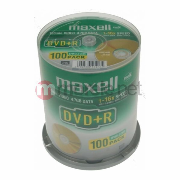 Maxell DVD+R 4,7 GB 16x 100 ks (275641,30.GB)
