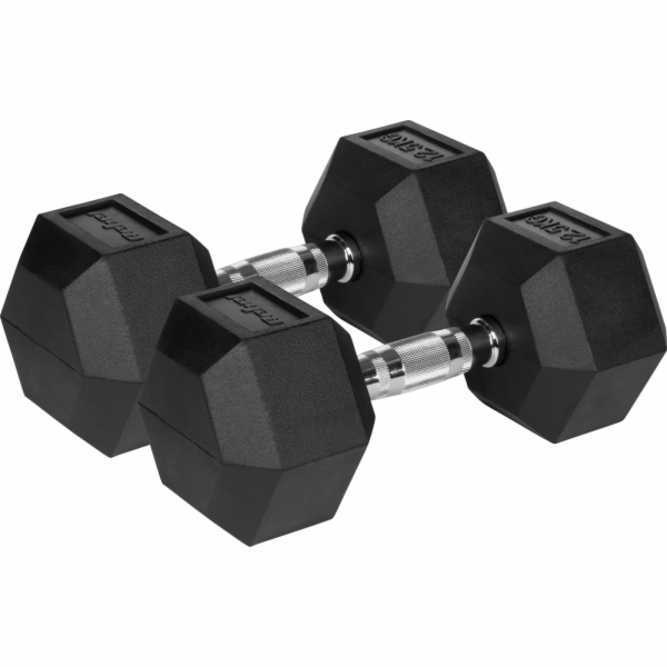 Rebelské litinové činky 2 x 12,5 kg