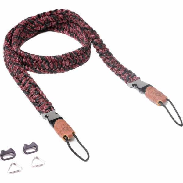 Genius C-ROPE Kameragurt Traveler od Paracord 100cm Red D...