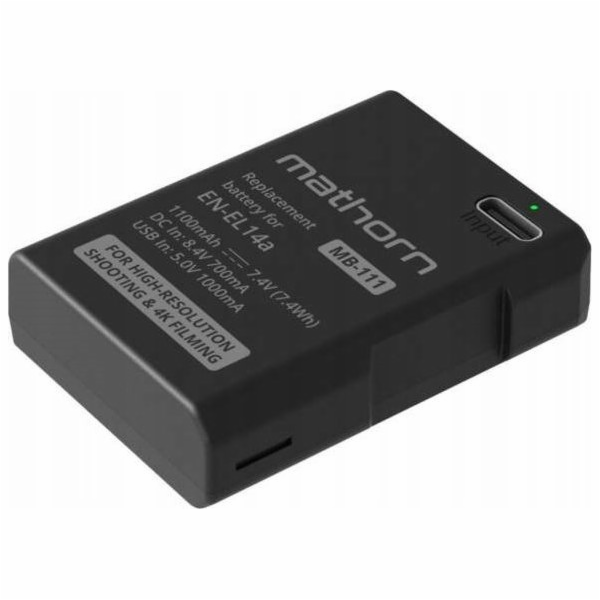 ExtraLink Baterie Mathorn MB-111 1100mAh USB-C Náhrada za...