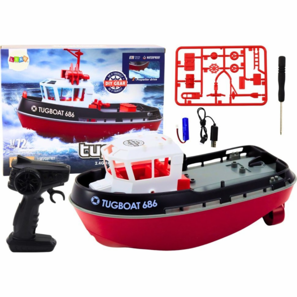 Dálkově ovládaný člun LeanToys RC 1:72 Motorový člun 35 km/h