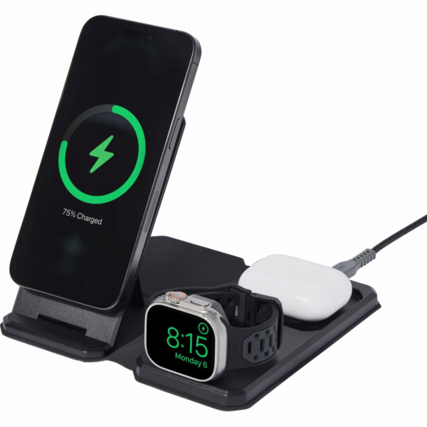 Mophie UAG 3v1 Travel Charger - bezdrátová cestovní nabíj...