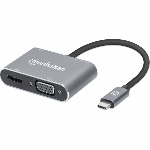 AV adaptér Manhattan Manhattan Hub adaptér USB-C 3.2 na 4...