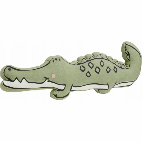 TODAY MAGIC JUNGLE krokodýl plyšový polštář, 65 x 25 x 10 cm