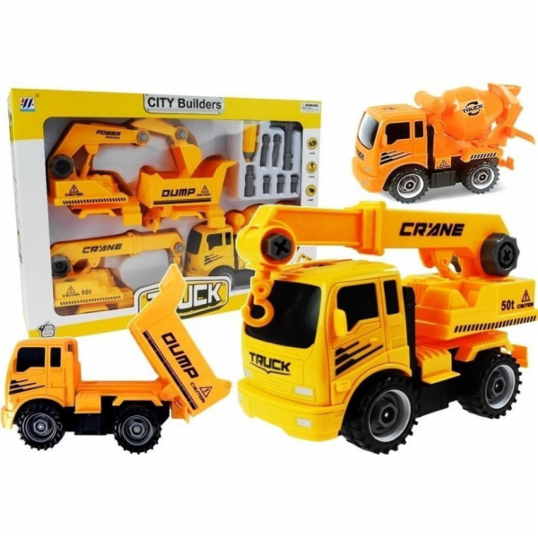 LeanToys sada vozidel pro demontáž Sklápěč betonu LEAN Toys