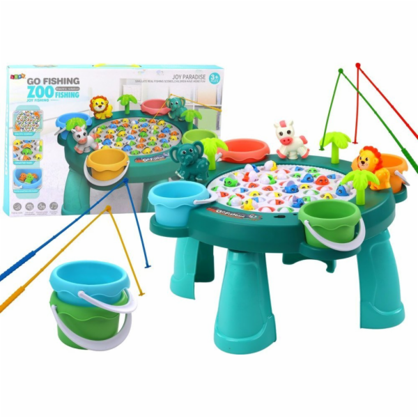 LeanToys Rybářská hra Skill Table Green