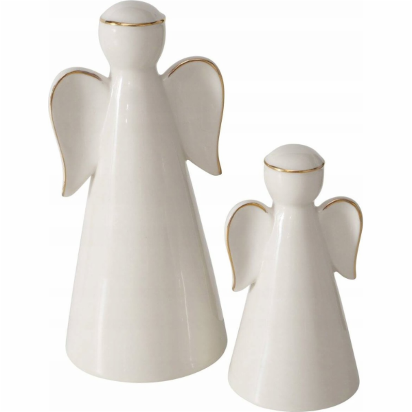 Boltze Dvě porcelánové figurky VELIDEN, bílí andělé