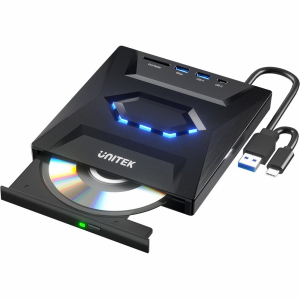 Unitek DVD přehrávač Unitek Externí DVD/CD rekordér, 5Gbp...