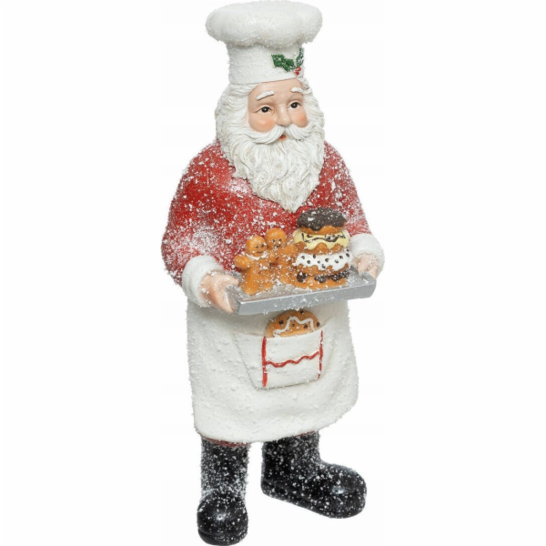 Atmosphera figurka Santa Clause s tácem a sušenkami, 28 cm
