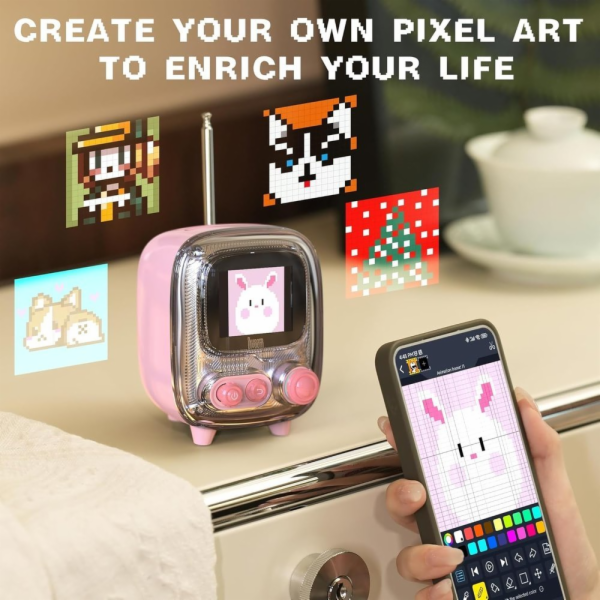 Divoom Divoom Tivoo 2 Pink Pixel art BT reproduktor