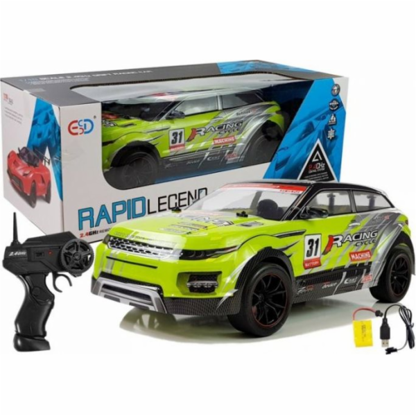 Dálkově ovládané závodní auto Lean Sport 1:10 Green R/C (...