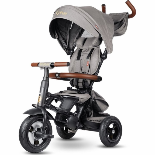 Qplay Qplay Tricycle Rito Deluxe Rubber Grey