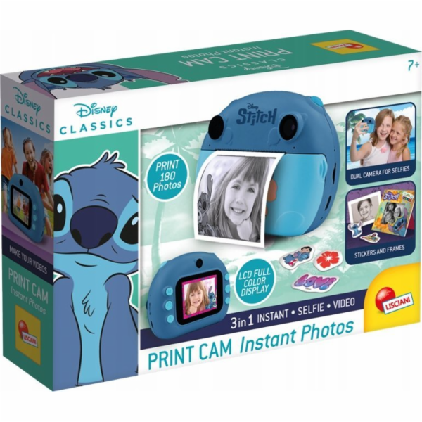 Lisciani PROMO Instantní kamera 3v1 PRINT CAM Stitch Inst...