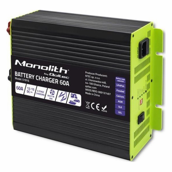 Qoltec Qoltec Monolith inteligentní nabíječka pro LiFePO4...