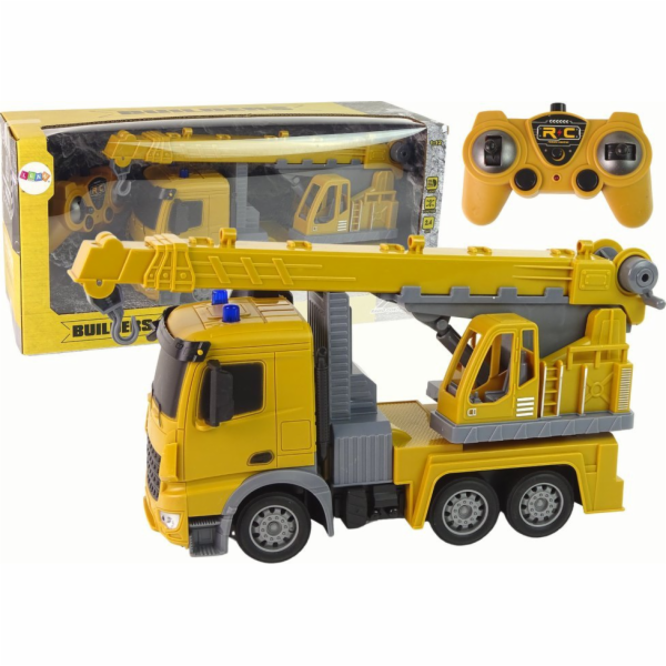 Stavební vozidlo Triton Crane 2,4GR/C Žlutá 1:12