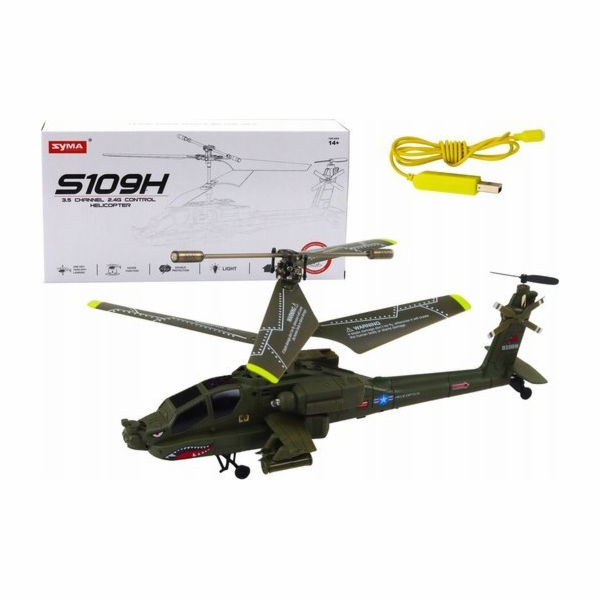 LeanToys Vojenská helikoptéra Apache na dálkové ovládání ...