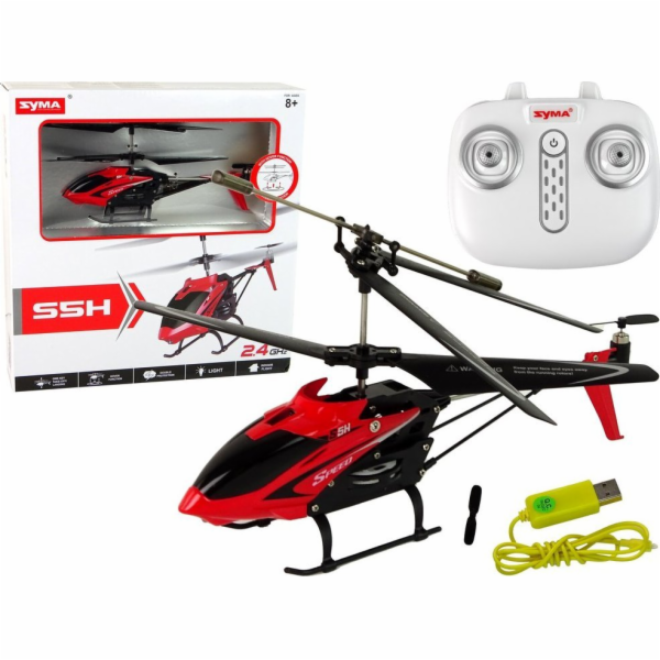 Dálkově ovládaná helikoptéra LeanToys S5H SYMA Red LEAN Toys