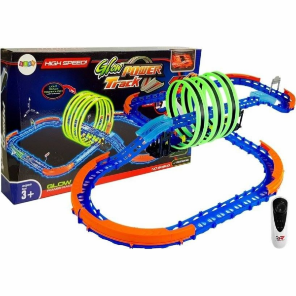 Lean Sport Glow in the Dark Autodráha se smyčkami a auto ...