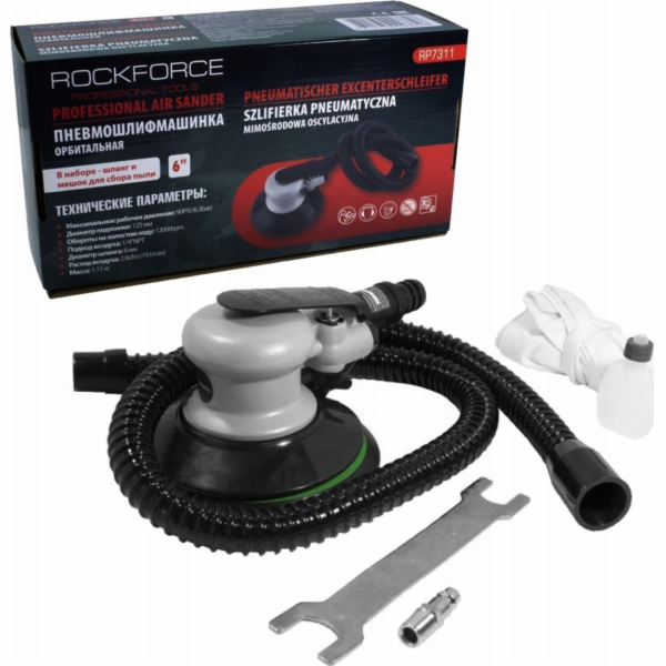 Rockforce Sander Pneumatická excentrická oscilační bruska