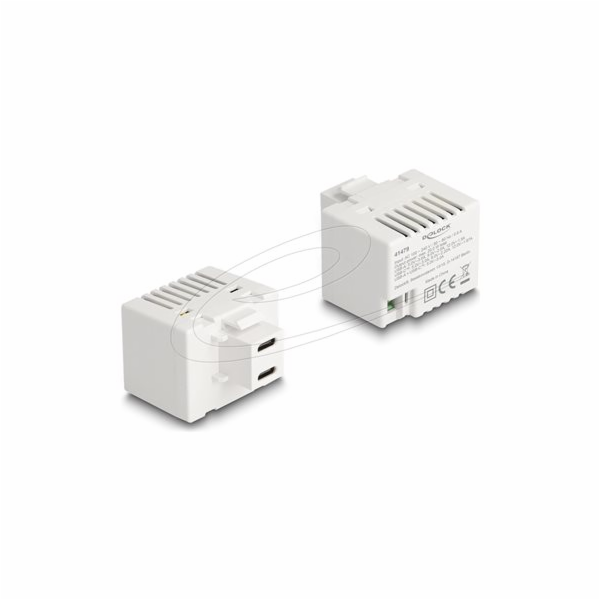 Delock - Sítový adaptér - 20 Watt - 3 A - PD - 2 výstupní...