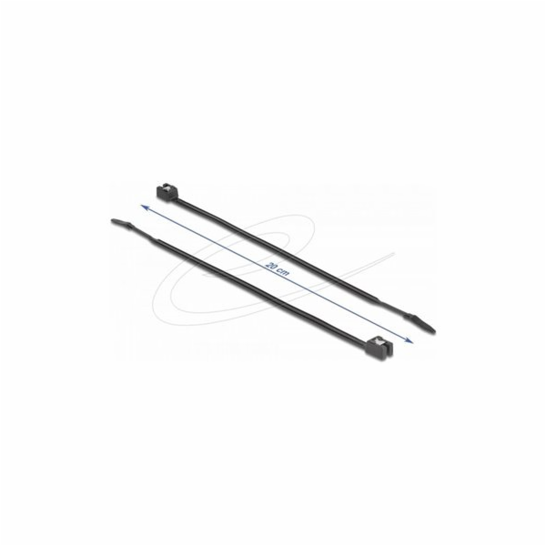 Delock - Kabelová stahovací páska - samorezný, šírka 4,8 ...