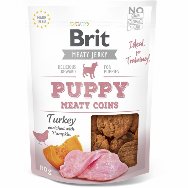 Brit Jerky Turkey Meaty Coins - Turecko - Pochoutka pro š...