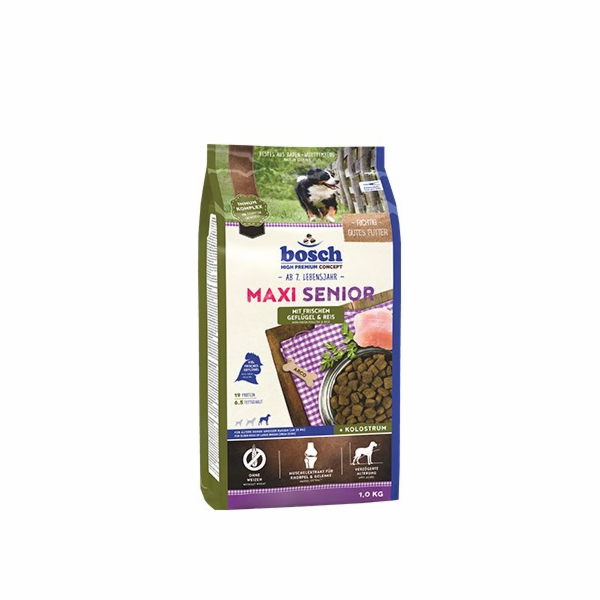 Bosch Hundefutter Maxi Senior Geflügel, 1er Pack (1 x 12....