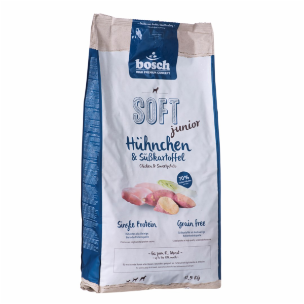 BOSCH Soft Junior Chicken and sweet potatoes - suché krmi...
