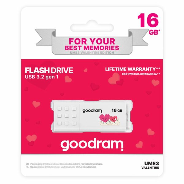 Goodram UME3 Valentine USB paměť 16 GB USB Typ-A 3.2 Gen ...
