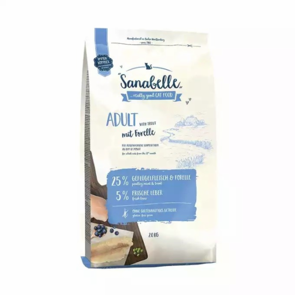 BOSCH Sanabelle Adult Trout - suché krmivo pro kočky - 2kg