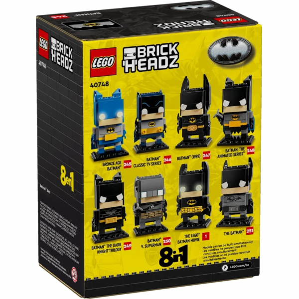 LEGO BRICKHEADZ 40748 Figurka Batman 8v1