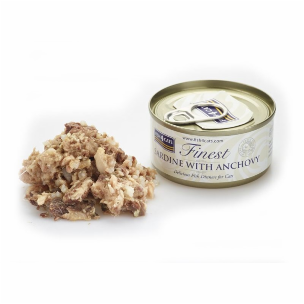 FISH4CATS Sardine with anchovy - mokré krmivo pro kočky -...