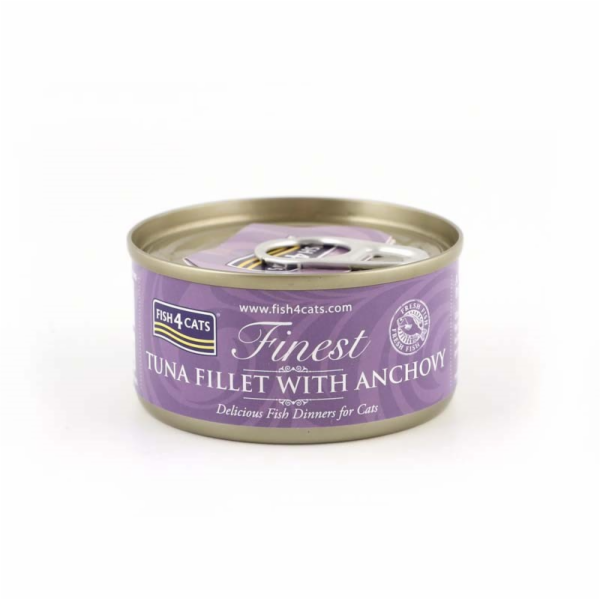 FISH4CATS Tuna fillet with anchovy - mokré krmivo pro koč...