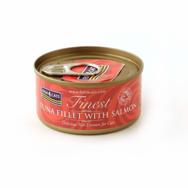 FISH4CATS  Tuna fillet with salmon - mokré krmivo pro koč...