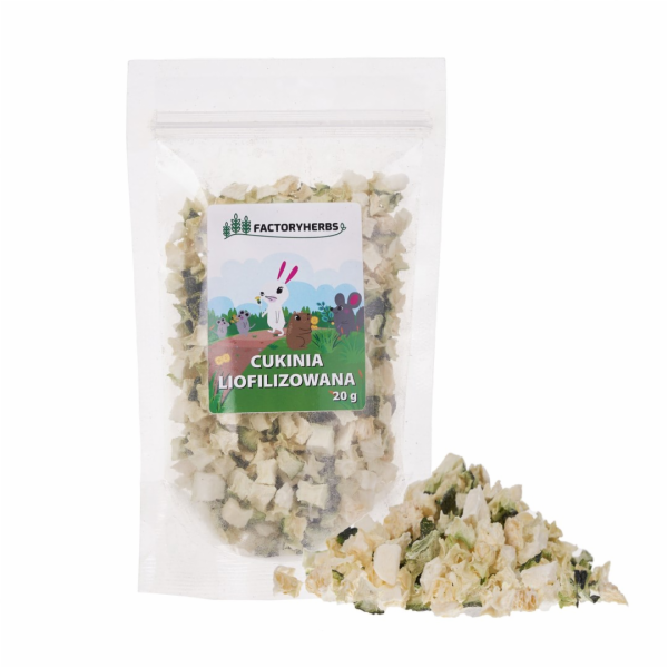 FACTORY HERBS Freeze-dried zucchini - lahůdka pro hlodavc...